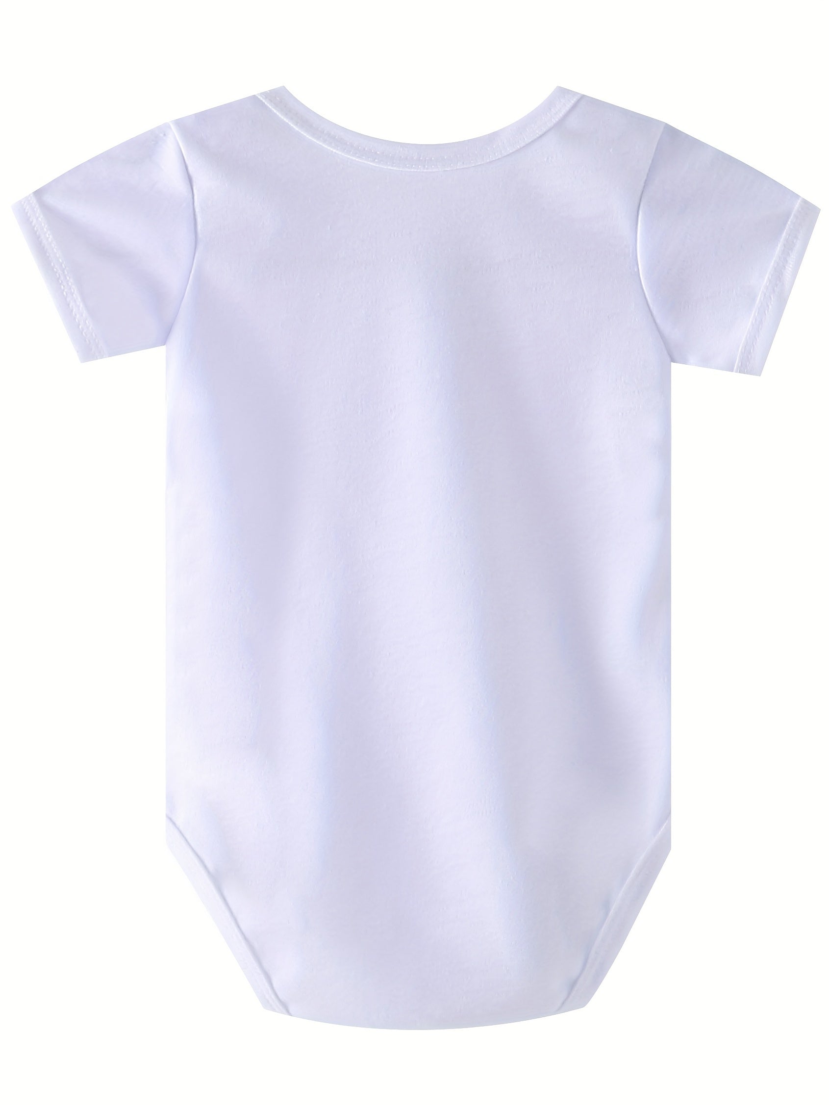 Baby Boys Girls Happy Birthday Daddy Short Sleeve Round Neck Onesie