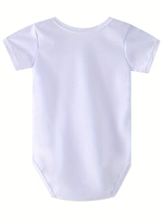 Baby Boys Girls Happy Birthday Daddy Short Sleeve Round Neck Onesie