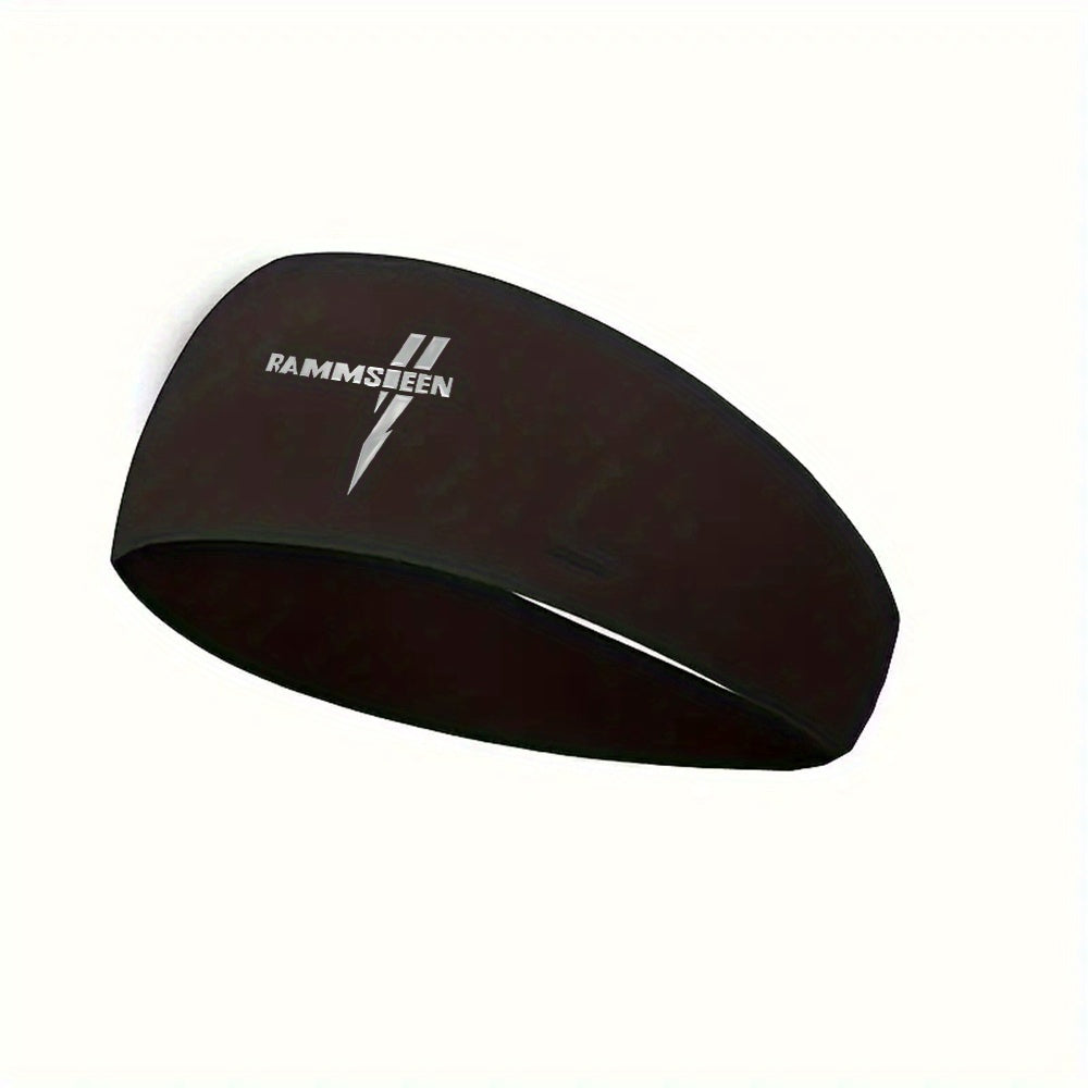 Rock Music Branding Sports Headbands for Men Breathable Mesh Reusable & Washable