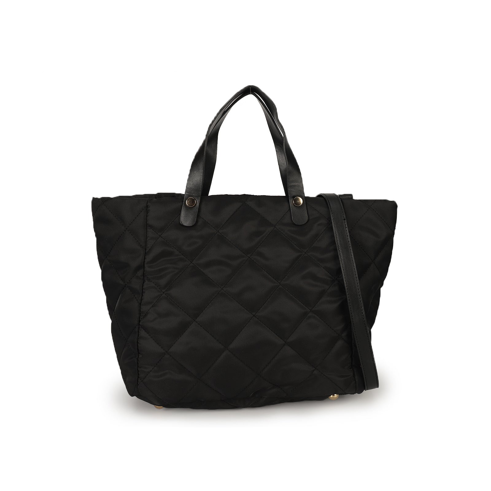 Quilted Tote Bag Nylon Shoulder Bag Women's Casual Handbag