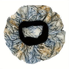 Paisley Print Satin Bonnet for Women, Soft Night Cap