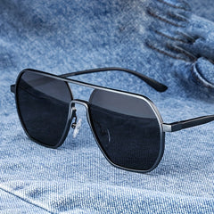 Polarized Aviator Sunglasses Aluminum Frame UV400 Protection Glasses