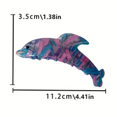 Cartoon Dolphin Shark Claw Clip for Girls, Hair Accessory