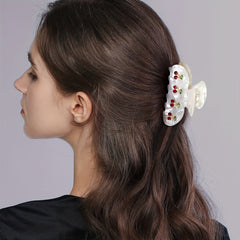 Sparkly Cherry Hair Claw Clip for Women Girls