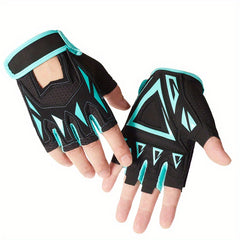 Summer Half Finger Gloves Anti Slip Breathable for Outdoor Cycling