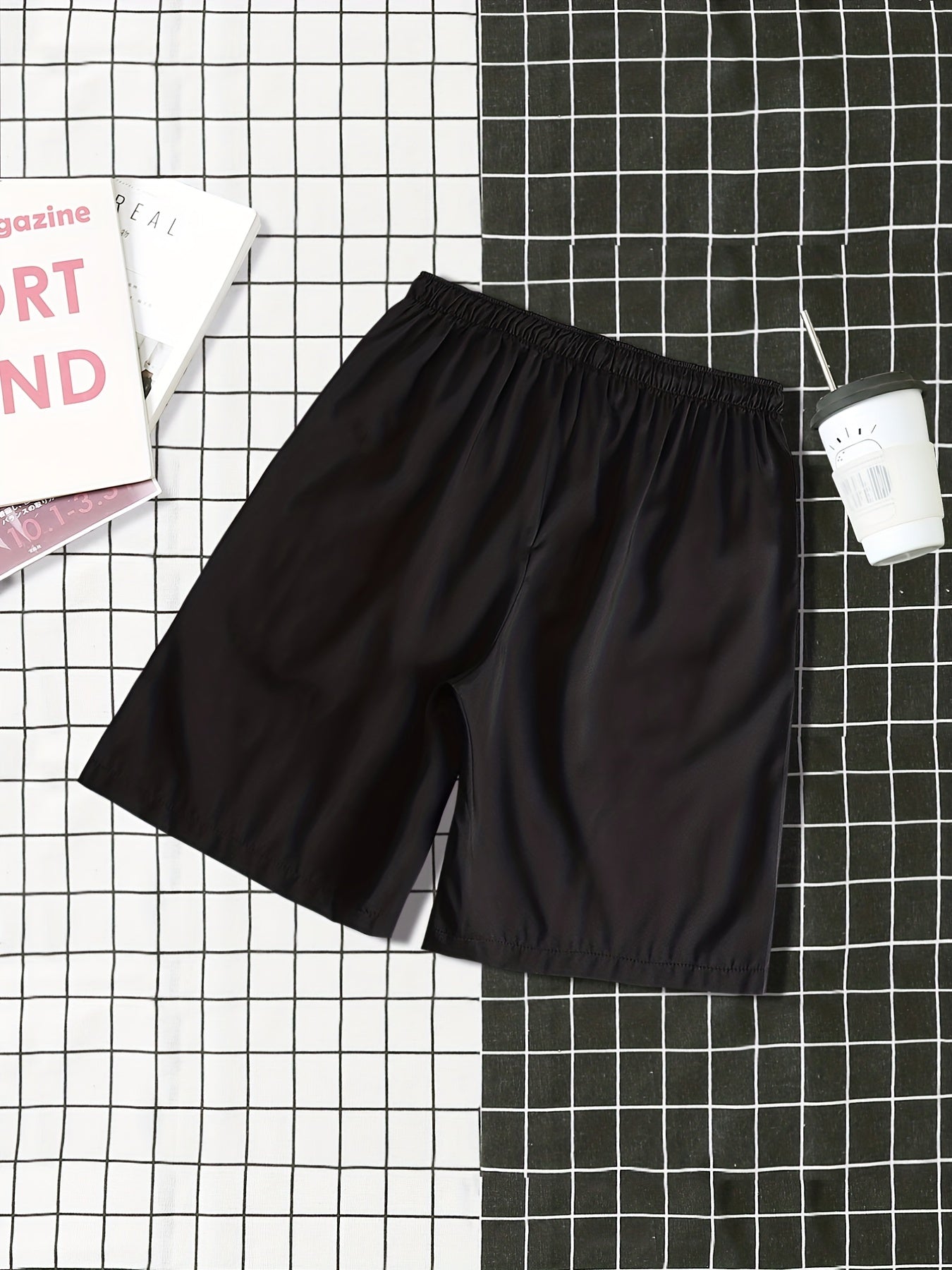 Spades Graphic Print Casual Drawstring Shorts Men's Summer