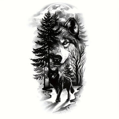 Animal Pattern Temporary Tattoo Sticker Waterproof 2-5 Days Party Tattoo Sticker