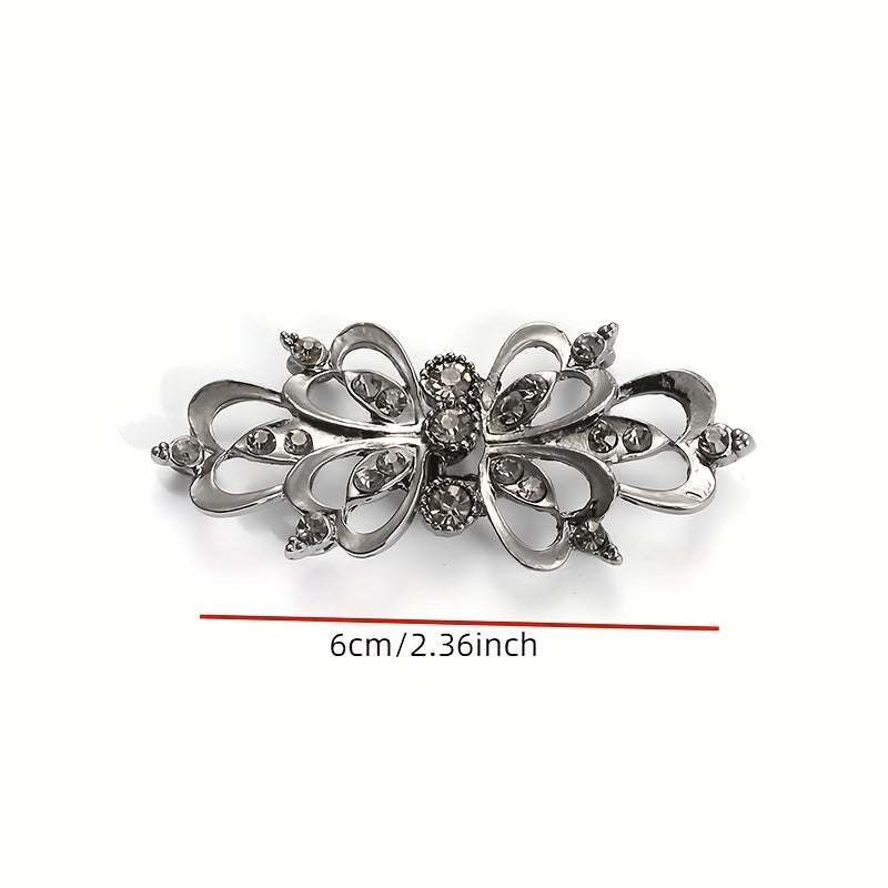 Alloy Inlaid Glass Button for Fur Coat Decoration