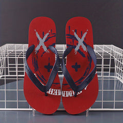Men's Cartoon Print Arch Support Flip Flops Lightweight Non-slip Sandals