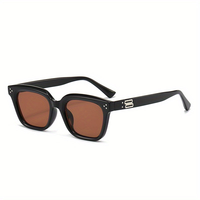 Men's Square Frame UV Protection Driving Sunglasses with Box