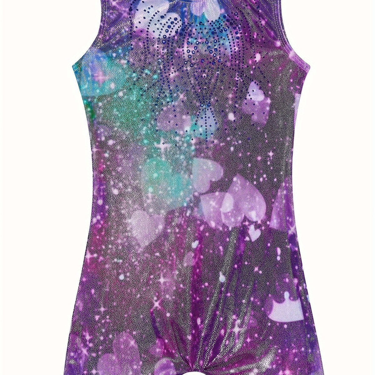 Starry Night Gymnastics Suit for Girls