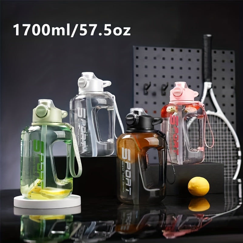 1700ml Large Capacity Water Bottle for Outdoor Fitness
