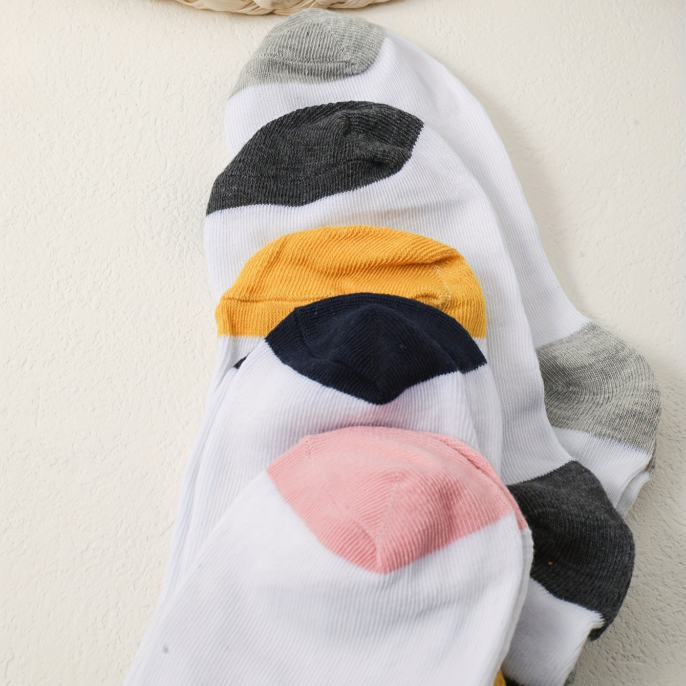 Heart Print Crew Socks for Women