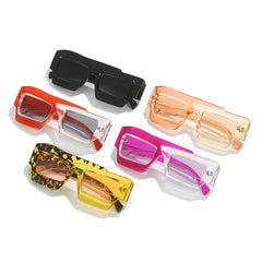 Y2K Jelly Block Sunglasses Irregular Glasses Club UV400