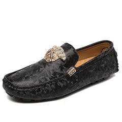 Women's Geometric Loafers Slip On Flat Shoes