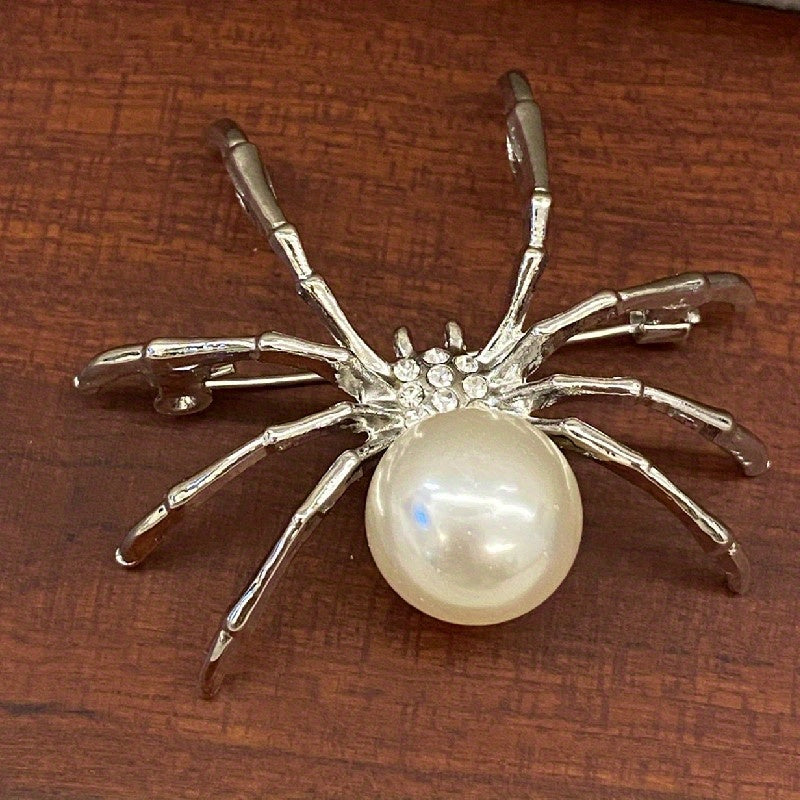 Exaggerated Spider Brooch Pin