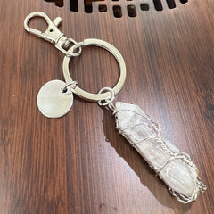 Tree Of Life Crystal Keychain Healing Stone Pendant Creative Gift
