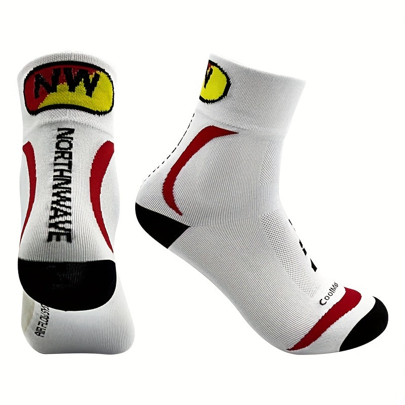 Breathable Mid Calf Cycling Sports Socks Men Women