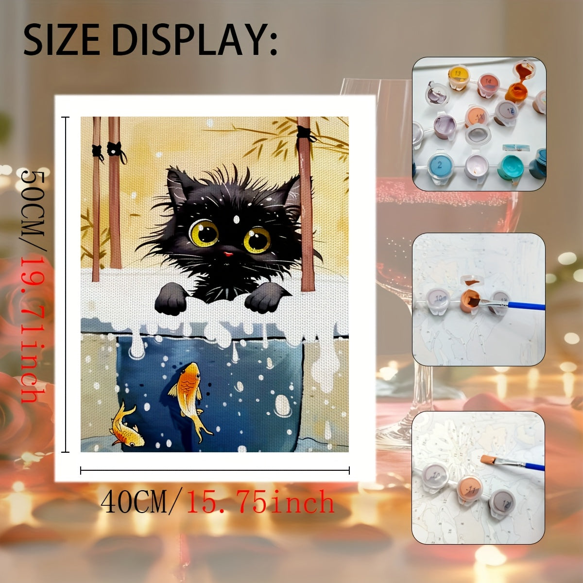 DIY Naughty Cat Number Painting Kit