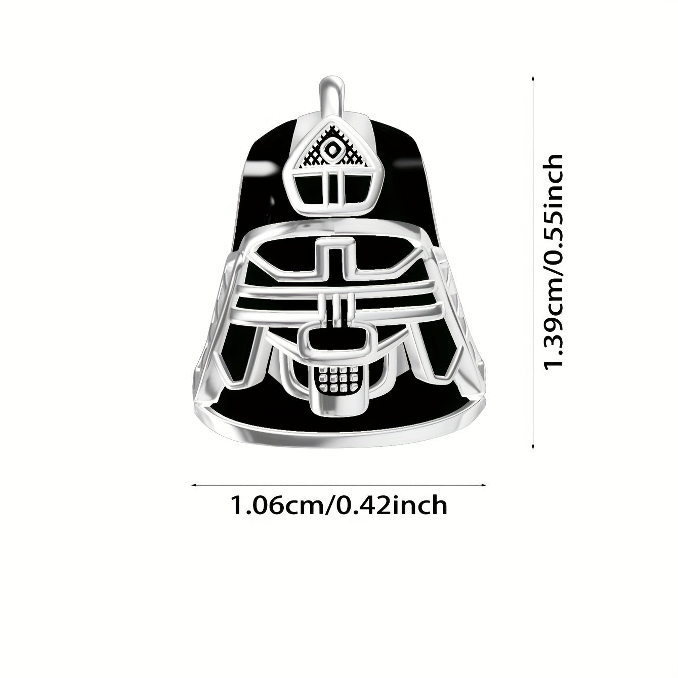 Platinum Lion Dance Mask Charm Bead Pendant DIY Jewelry