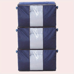 90L Large Storage Bags 3 Pack Closet Organizers Foldable Storage Bins