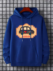 'London' Print Hoodie Hoodies For Men Men s Casual Pullover Hooded Sweatshirt
