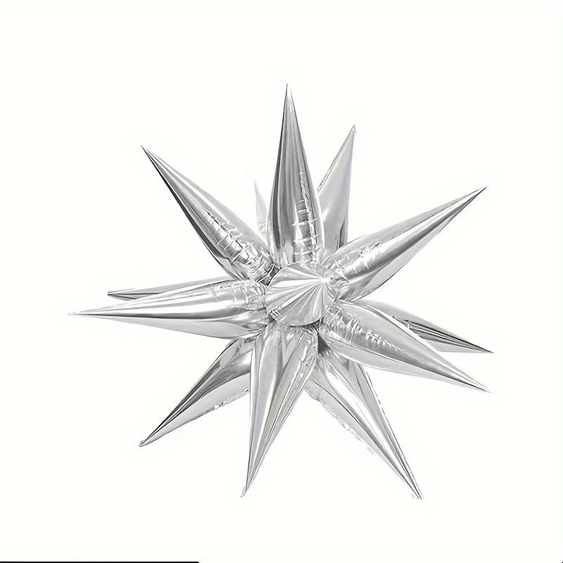 12pcs Exploding Star Water Drop Light Aluminum Film Balloon