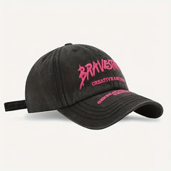Outdoor Curved Brim Letter Embroidery Men's Peaked Cap Baseball Cap