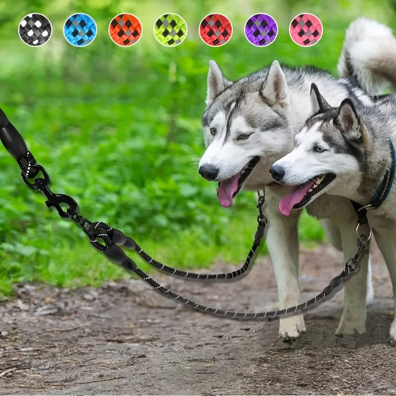 JOYTALE Dual Dog Leash No Tangle Walking Leash