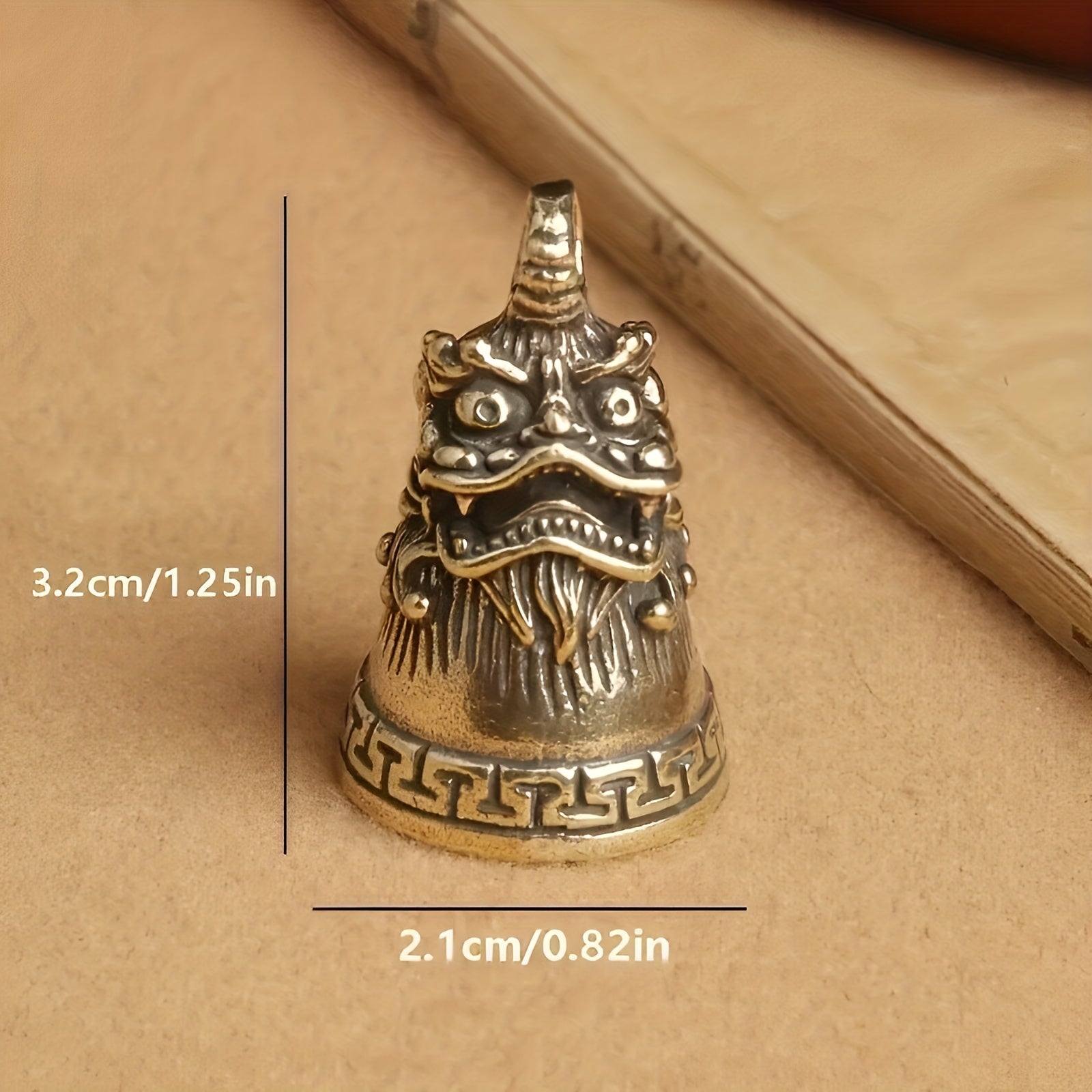 Beast Brass Christmas Clock Keychain Perfect Gift