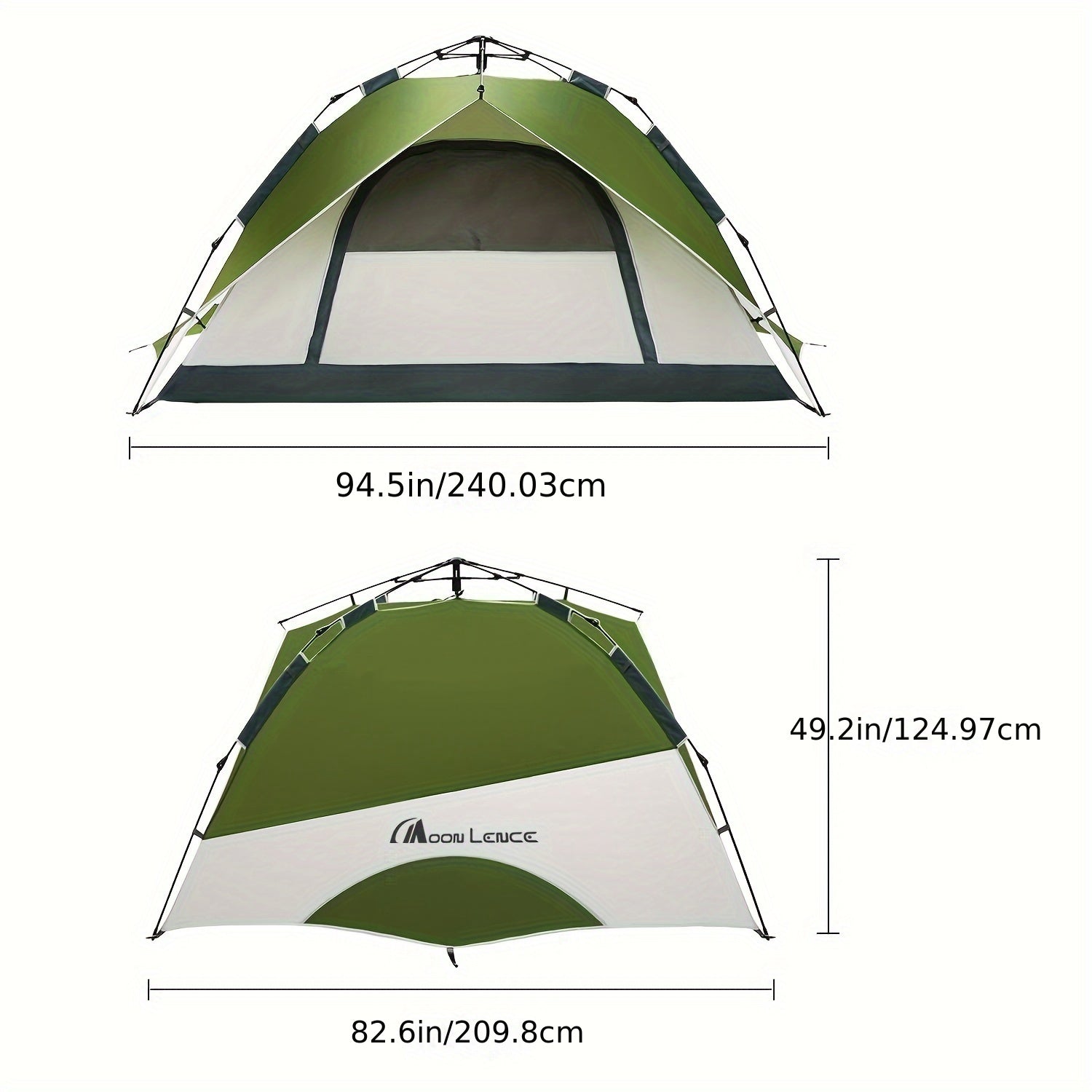 MOON LENCE Pop Up Tent Family Camping Tent For 4 Person