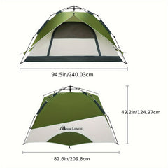 MOON LENCE Pop Up Tent Family Camping Tent For 4 Person