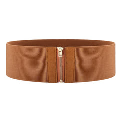 Womens Wide Elastic Waist Belt Cinch Belt Stretch Waistband