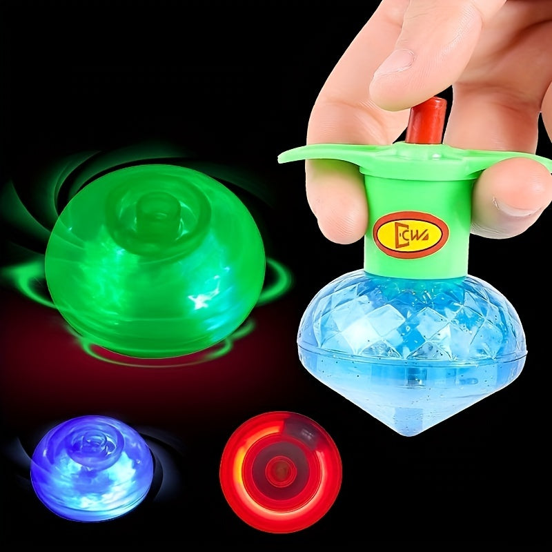Luminous Torsion Ejection Top Toy with Random Design