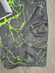 Kids' Block & Sword Graphic T-shirt & Stretchy Shorts Set for Outdoor