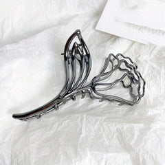 3pcs Flower Leaf Hair Claw Clip Hollow Ponytail Holder Hair Accessories