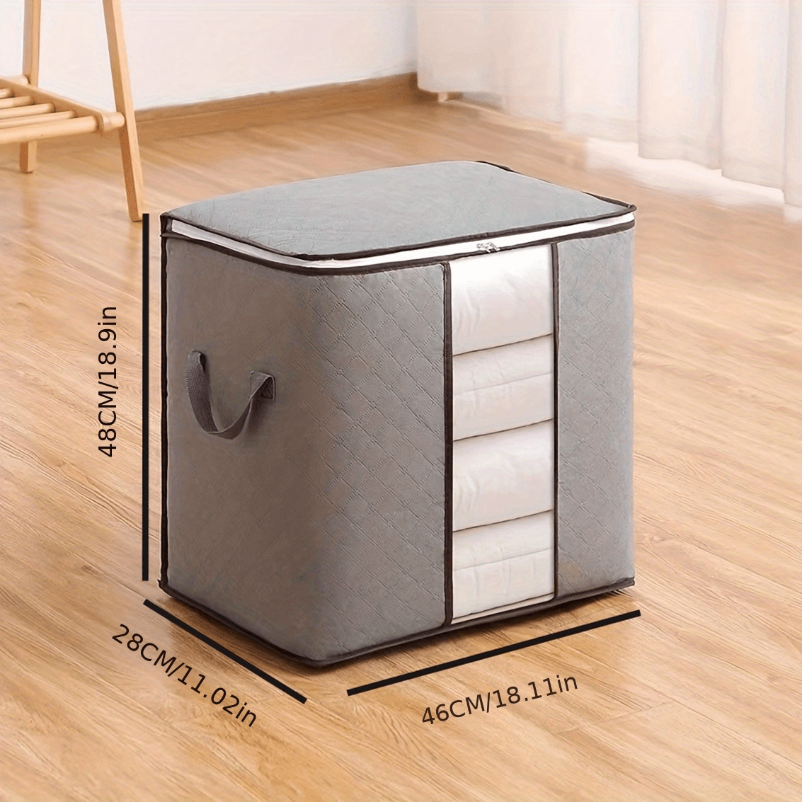 Large Capacity Clothes Storage Box Lightweight Organizer Dustproof