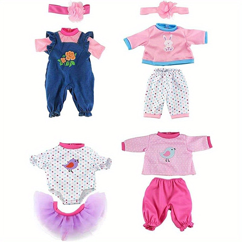 4 Sets Doll Outfits Fit For 43 18 45 72 Cm Girl Doll