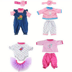 4 Sets Doll Outfits Fit For 43 18 45 72 Cm Girl Doll