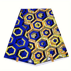 African Wax Printed Polyester Fabric Traditional Ankara Fabric 5.49m