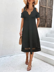 Lace Cold Shoulder Dress for Spring & Summer