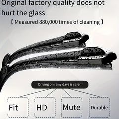 Universal U J Type Car Wiper - Silent & Durable
