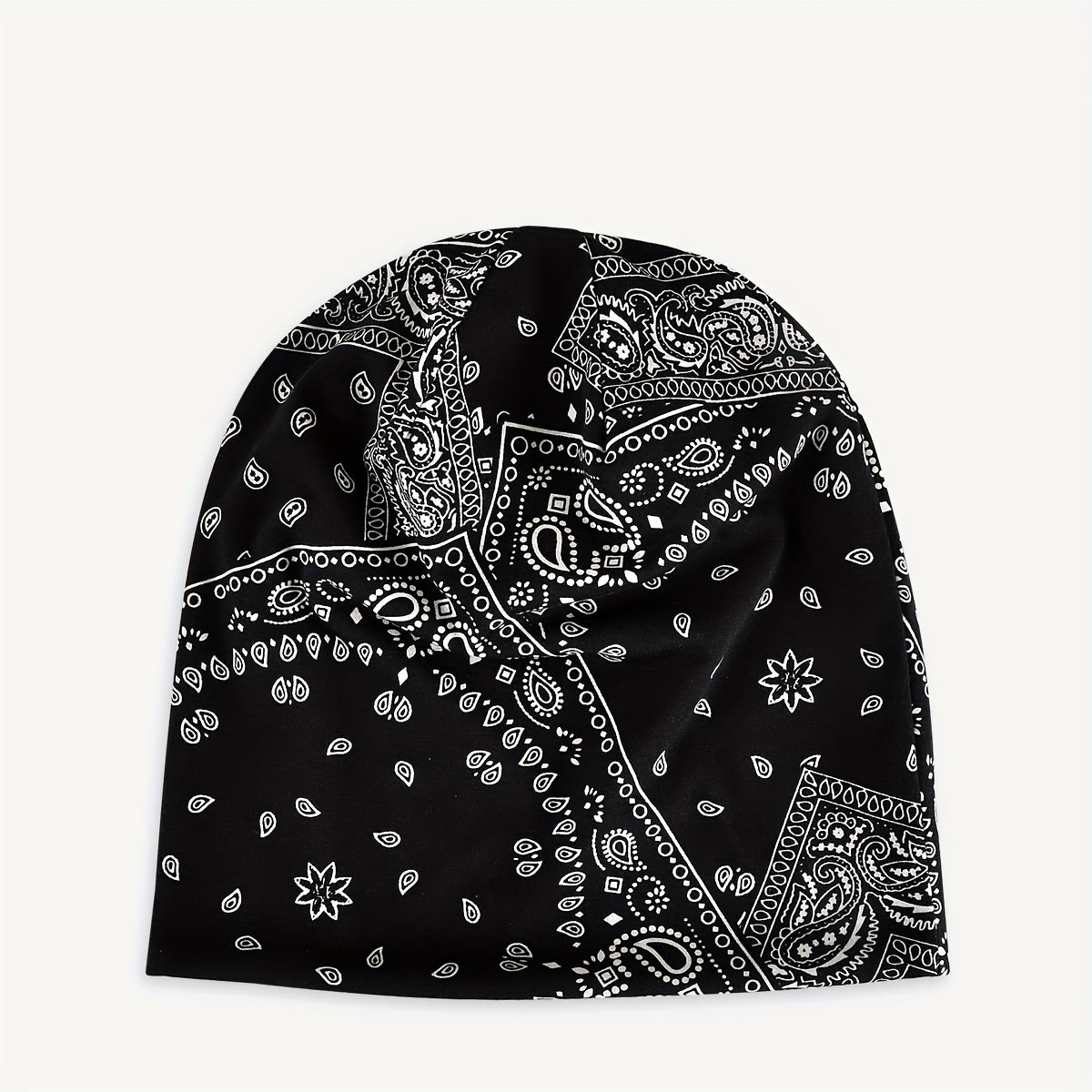 Paisley Print Elastic Beanie Turban Cap Unisex Chemo Hat