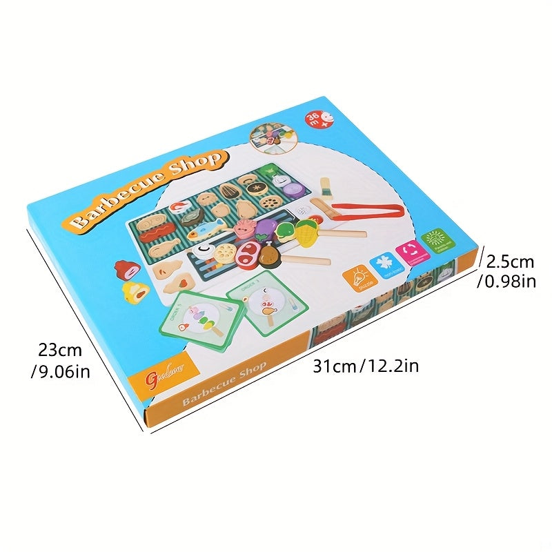 Kids Mini BBQ Pretend Play Toy Grill Set