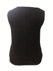  Colorblock Criss Cross Tank Top Sweetheart Neck