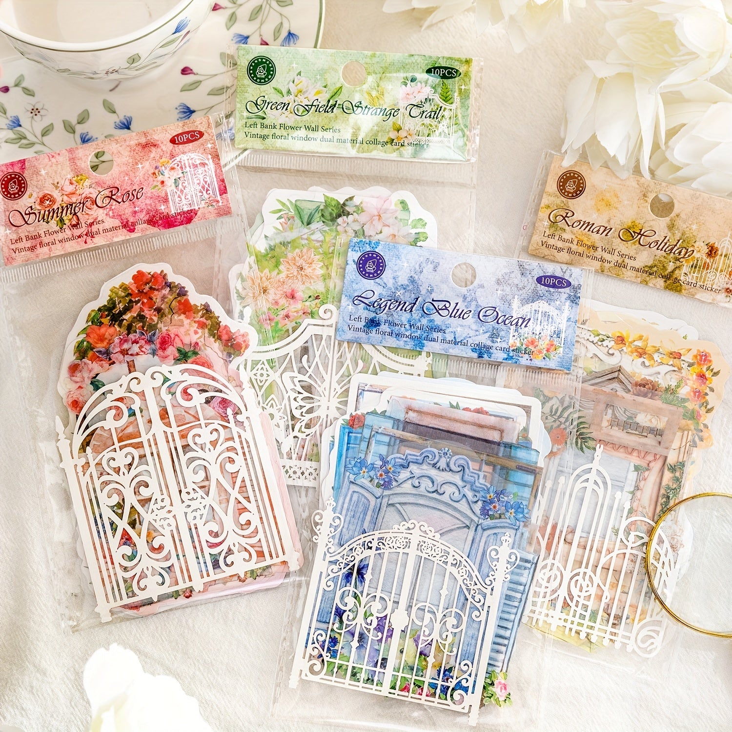 Vintage Scrapbooking Windows Cutouts Paper Journaling Supplies