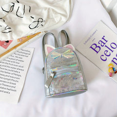 Kids Sequin Backpack Cartoon Design Kindergarten School Bag