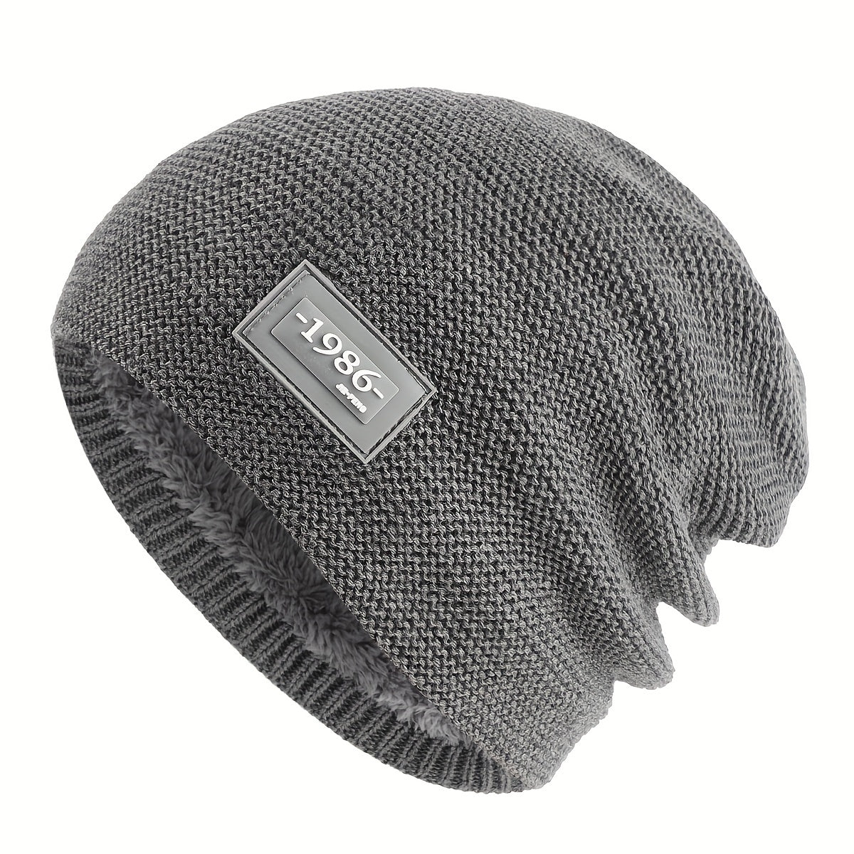 Velvet Woolen Beanie Hat Outdoor Cycling Ski Ear Protection Knit Warm Hat