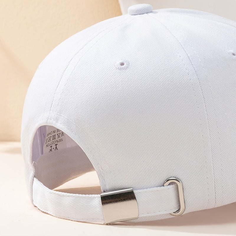 Solid Color Flag Baseball Cap Sun Hat for Men Women