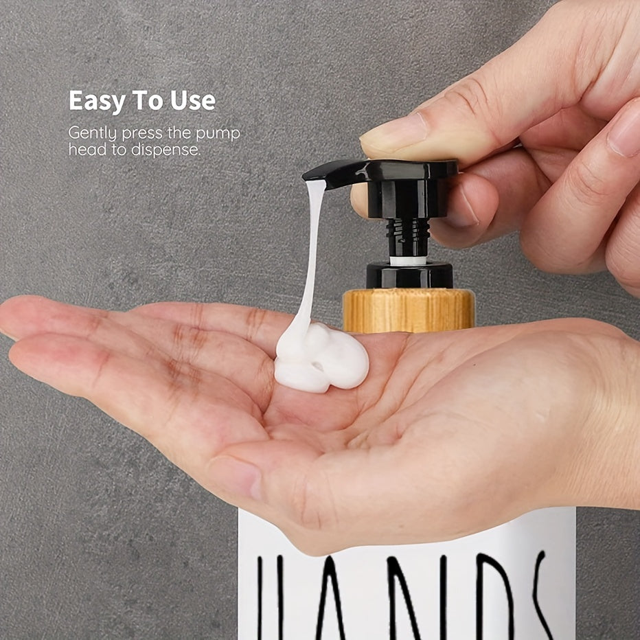 2pcs Refillable Plastic Soap Dispenser Bathroom Kitchen Liquid Storage Container
